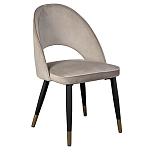 Стул велюровый серо-бежевый Schelde Gray Beige варинант исполнения - 2 | Loft Concept в Самаре