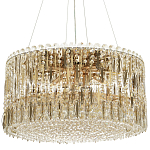 Круглая люстра с металлическими и хрустальными подвесками Bonnay Crystal Chandelier варинант исполнения - 5 | Loft Concept в Самаре