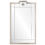 Зеркало в  серебряной раме с узорчатым геометрическим орнаментом Repulse варинант исполнения - 1 | Loft Concept в Самаре