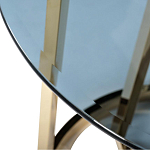 Столик журнальный золотой с темным стеклом Tastiness варинант исполнения - 1 | Loft Concept в Самаре