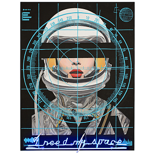 Картина Cosmo Girl с декоративной подсветкой