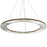 Кольцевая люстра с хрустальным декором Maude Crystal Chandelier варинант исполнения - 3 | Loft Concept в Самаре
