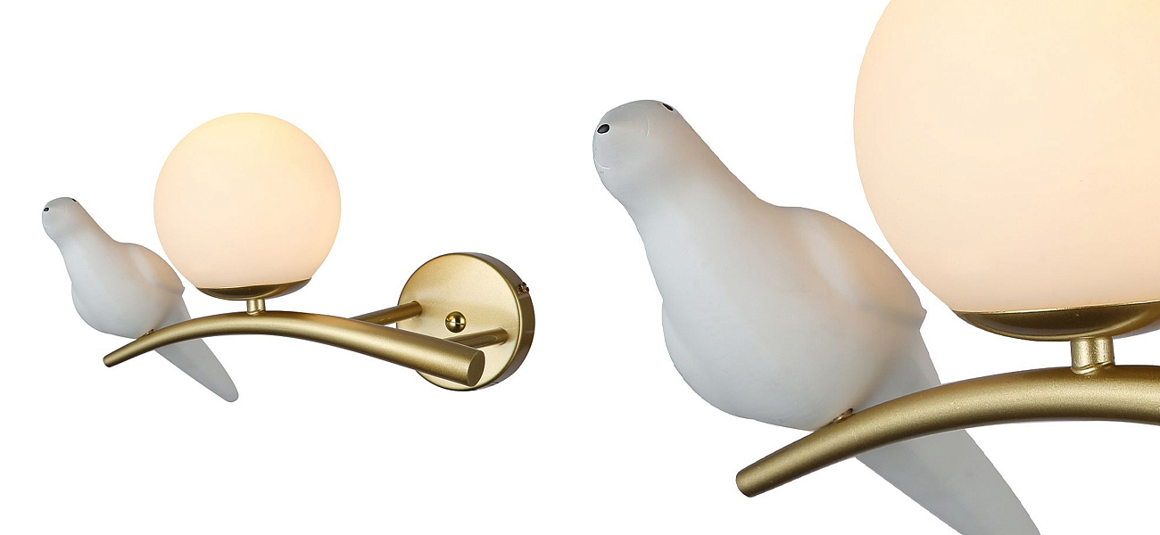 Бра с белой птицей Provence Bird Бра с белой птицей Provence Bird - Loft-Concept в Самаре