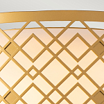 Потолочный светильник золотого цвета с каркасом в виде геометрических ромбов Elstead Lighting варинант исполнения - 5 | Loft Concept в Самаре
