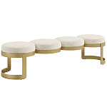 Дизайнерская Банкетка Leola латунь  варинант исполнения - 1 | Loft Concept в Самаре