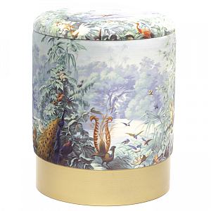 Пуф PUF Jungle Print с крышкой Adrian