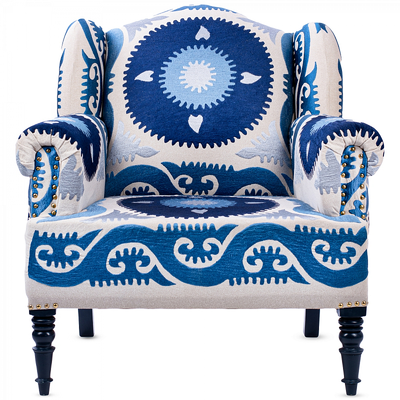 Кресло Accent Chairs Indigo Sun Темно-синий в Самаре | Loft Concept 