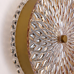 Бра с плафоном из рельефного стекла Peony Glass Bronze  варинант исполнения - 3 | Loft Concept в Самаре