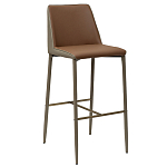 Стул барный с терракотовой обивкой из экокожи Spectacular High Chair варинант исполнения - 1 | Loft Concept в Самаре