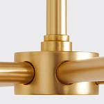 Люстра золотая с белыми тканевыми абажурами Coolness варинант исполнения - 3 | Loft Concept в Самаре