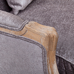 Кресло Ava Classical Armchair brown and grey velour варинант исполнения - 4 | Loft Concept в Самаре