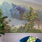 Обои ручная роспись Le Brésil Eden варинант исполнения - 3 | Loft Concept в Самаре