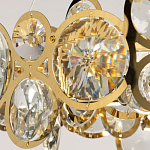 Люстра подвесная из золотых колец 57 см Golden Circles варинант исполнения - 6 | Loft Concept в Самаре