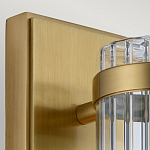 Бра вертикальное с рифленым стеклянным плафоном и прямоугольным основанием Quintiesse варинант исполнения - 2 | Loft Concept в Самаре