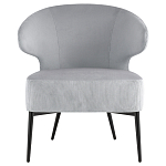 Современное мягкое кресло на металлических ножках Rakush Grey варинант исполнения - 2 | Loft Concept в Самаре
