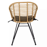 Стул с ротанговым плетением Wicker Half Chair с подлокотниками варинант исполнения - 2 | Loft Concept в Самаре