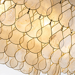 Люстра многоярусная с декором из натуральной морской ракушки Iridescent Light варинант исполнения - 5 | Loft Concept в Самаре
