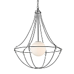 Подвесной светильник из тонких прутьев в форме колокола Forged Thin Rods варинант исполнения - 3 | Loft Concept в Самаре