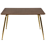 Обеденный стол на металлических ножках Casey Brass Dining Table варинант исполнения - 4 | Loft Concept в Самаре