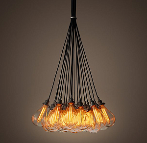 Подвесной светильник Glass Teardrop Pear 19