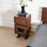 Тумбочка прикроватная с ящиком и дверцей Робот Robot Desk варинант исполнения - 3 | Loft Concept в Самаре