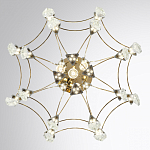 Люстра подвесная из металла с хрустальными подвесками прозрачного цвета Quasar 41 варинант исполнения - 4 | Loft Concept в Самаре