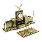 Настольный письменный набор из змеевика  и бронзы с декором в виде орла в подарочной упаковке Successful Leader варинант исполнения - 2 | Loft Concept в Самаре