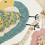 Чехол на подушку с кисточками и вышивкой птиц Ethnic mix Birds Rect варинант исполнения - 3 | Loft Concept в Самаре