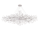 Люстра круглая подвесная с декором в виде ветвей и прозрачных подвесок из стекла в форме капель Droplet Chandelier варинант исполнения - 2 | Loft Concept в Самаре