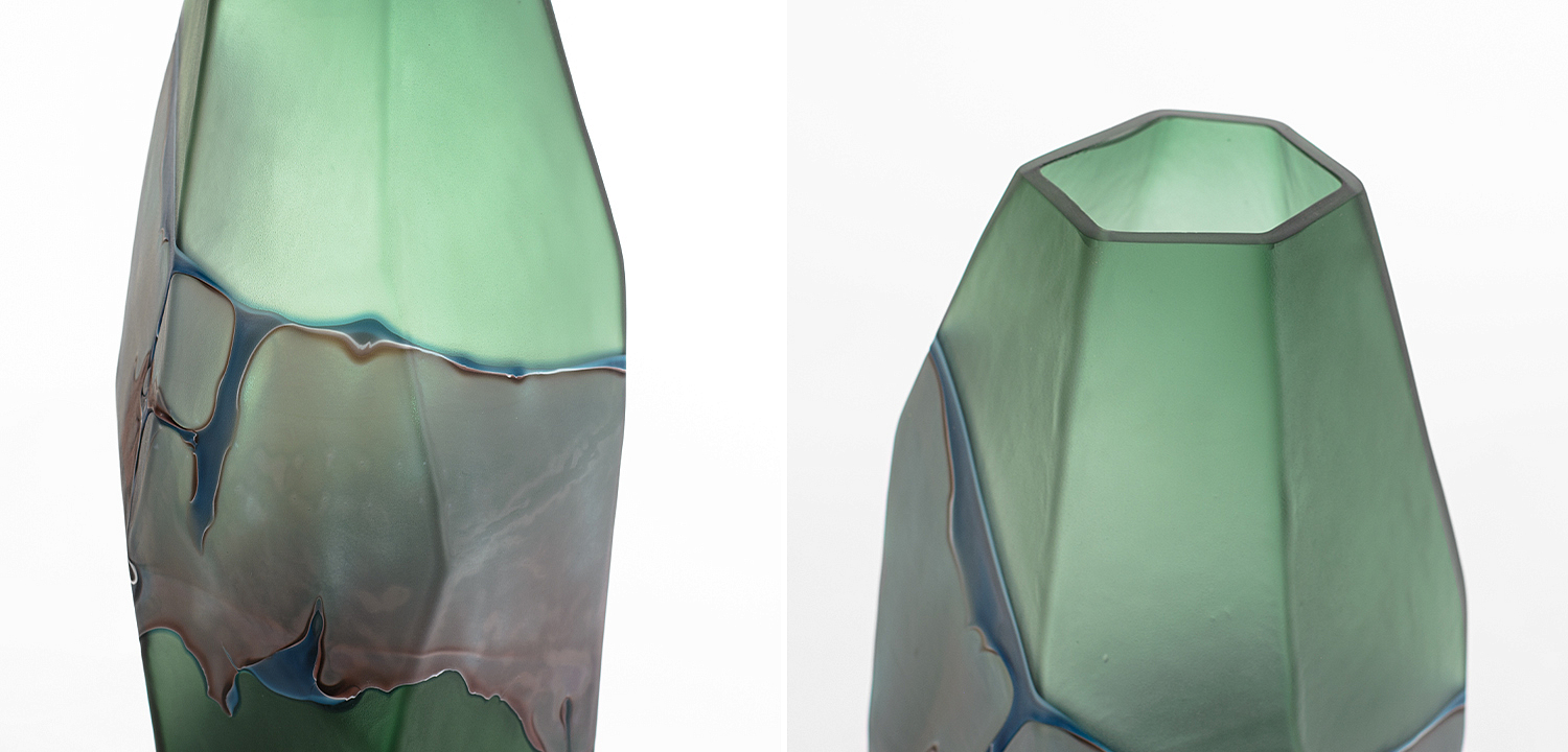 Ваза Polygonal Vase green Ваза Polygonal Vase green - Loft-Concept в Самаре
