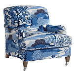 Кресло Trumann Club Chair Blue Landscape синий пейзаж варинант исполнения - 1 | Loft Concept в Самаре