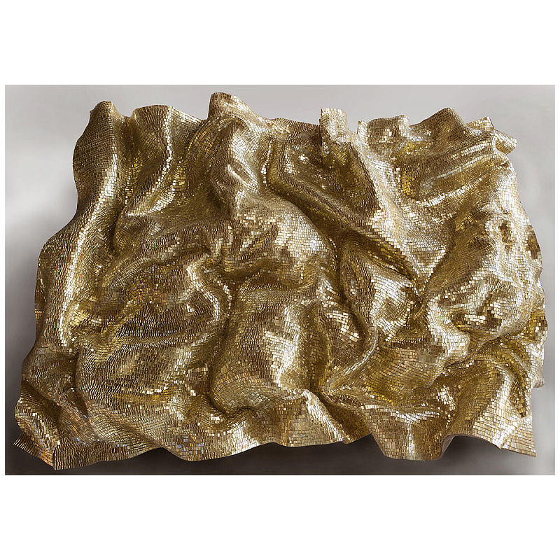 Панно «Golden Flow» Золотой в Самаре | Loft Concept 