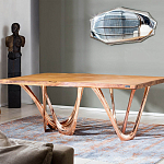 Обеденный стол прямоугольный с фигурными ножками G-table варинант исполнения - 2 | Loft Concept в Самаре