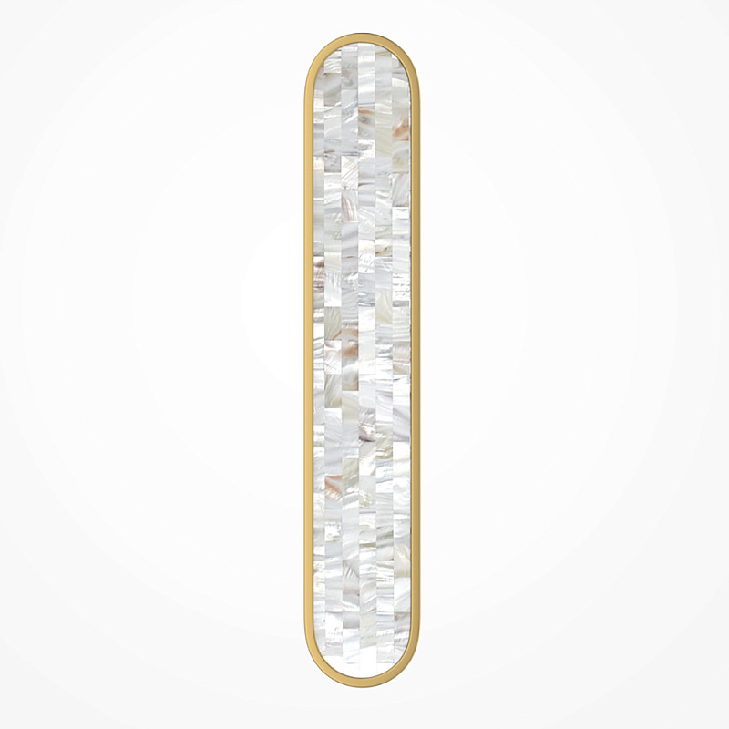 Бра перламутровый Lunaris 60 см Латунь Перламутровый в Самаре | Loft Concept 