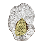 Бра с рельефным волнообразным стеклянным плафоном и вставкой из мрамора Liquid Stone варинант исполнения - 1 | Loft Concept в Самаре