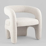 Кресло дизайнерское для лаунж зоны жемчужного цвета Pearl Lounge варинант исполнения - 1 | Loft Concept в Самаре