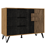 Комод с 3-мя ящиками и дверцей Stone Effect варинант исполнения - 1 | Loft Concept в Самаре