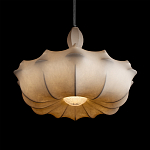 Подвесной светильник с белым фигурным абажуром и мягкими волнистыми краями Cloud Motion  варинант исполнения - 12 | Loft Concept в Самаре