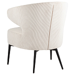 Современное мягкое кресло на металлических ножках Rakush Milk варинант исполнения - 4 | Loft Concept в Самаре