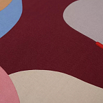 Подушка декоративная хлопковая с абстрактным принтом Elysian Flow Terra варинант исполнения - 3 | Loft Concept в Самаре