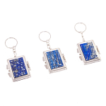 Зеркало брелок складное двухстороннее из натурального камня Лазурит Stone Mirrors варинант исполнения - 4 | Loft Concept в Самаре