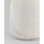 Пуф Loreen со спинкой вращающийся букле светло-серый варинант исполнения - 3 | Loft Concept в Самаре