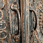 Индийский шкаф с орнаментом резьба из дерева Indian Antique Furniture  варинант исполнения - 5 | Loft Concept в Самаре