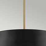 Подвесной светильник с конусовидным металлическим абажуром черного цвета Kichler варинант исполнения - 14 | Loft Concept в Самаре