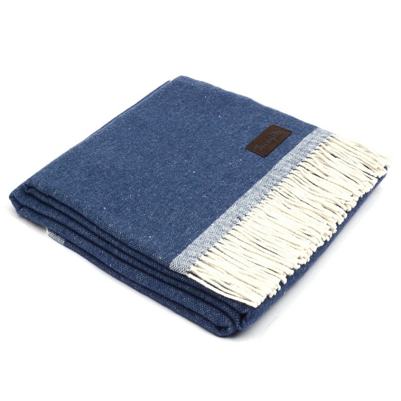 Плед SARA 4000 Marzotto Синий в Самаре | Loft Concept 