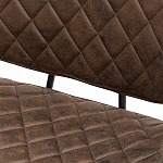 Стул с темно-коричневой обивкой из экокожи Benderson варинант исполнения - 8 | Loft Concept в Самаре