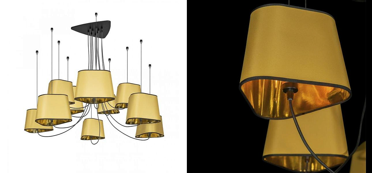 Люстра Designheure Lighting Gold 10 плафонов Люстра Designheure Lighting Gold 10 плафонов - Loft-Concept в Самаре