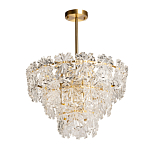 Люстра многоярусная с объемными прозрачными цветами Hanging Flowers варинант исполнения - 2 | Loft Concept в Самаре