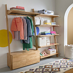 Корзина для белья из ткани букле Boucle Organizers Round варинант исполнения - 4 | Loft Concept в Самаре