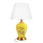 Настольная лампа желтая с изображением птиц Slip Away варинант исполнения - 1 | Loft Concept в Самаре